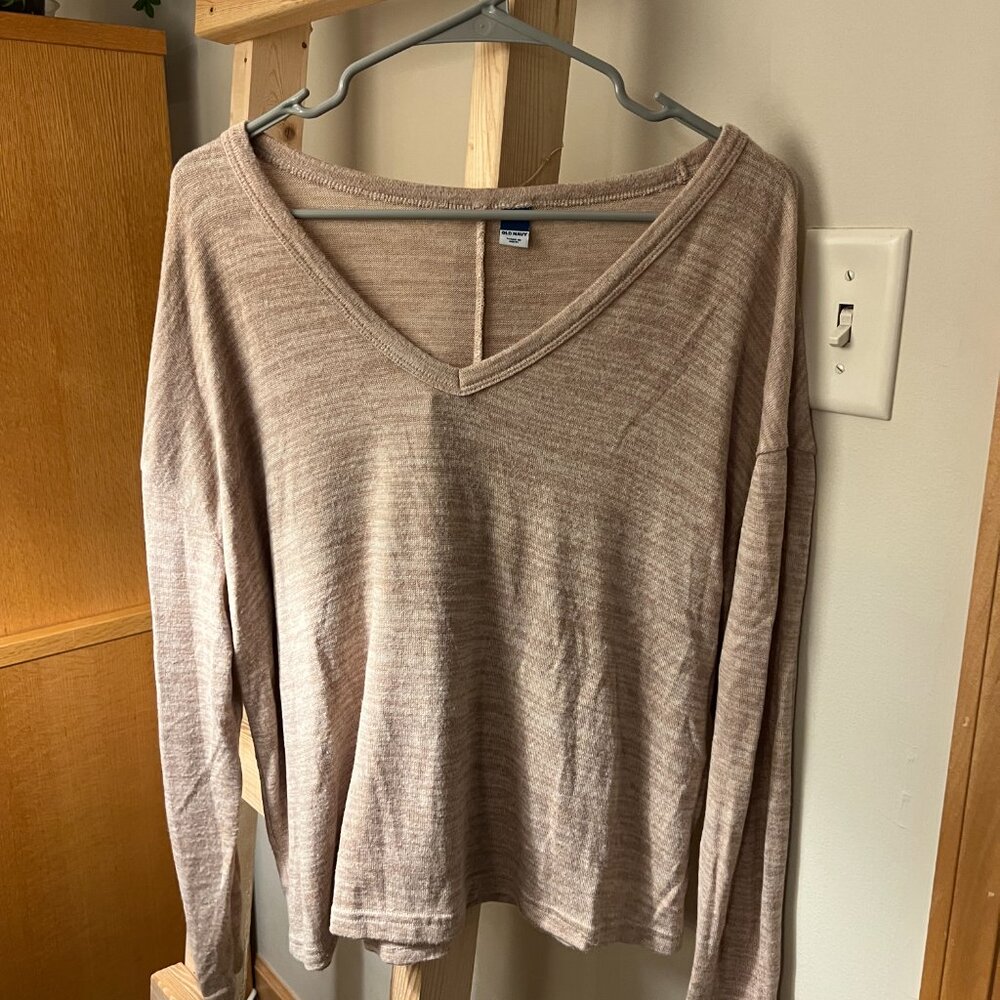V-Neck Sweater-shirt